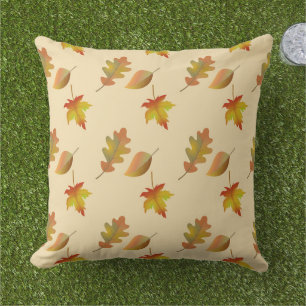 Cojín De Exterior Hojas de roble acogedoras de arce de otoño