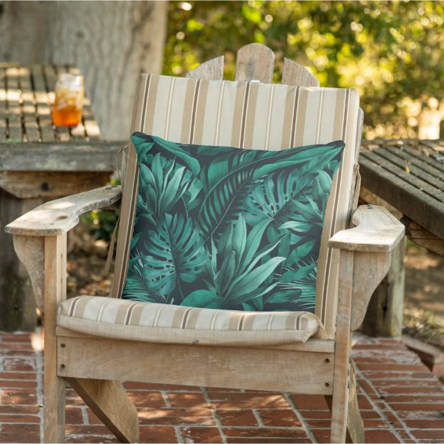 Cojín De Exterior Hojas tropicales (Silla)