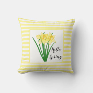 Cojín De Exterior Hola Narciso Amarillo de Primavera