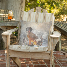 Cojín De Exterior Hound Bavarian Mountain, Arte