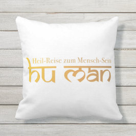 Cojín De Exterior HU MAN - Heil-Reise zum Mensch-Sein