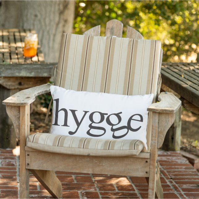 Cojín De Exterior Hygge Black and White Lumbar Pillow (Silla)