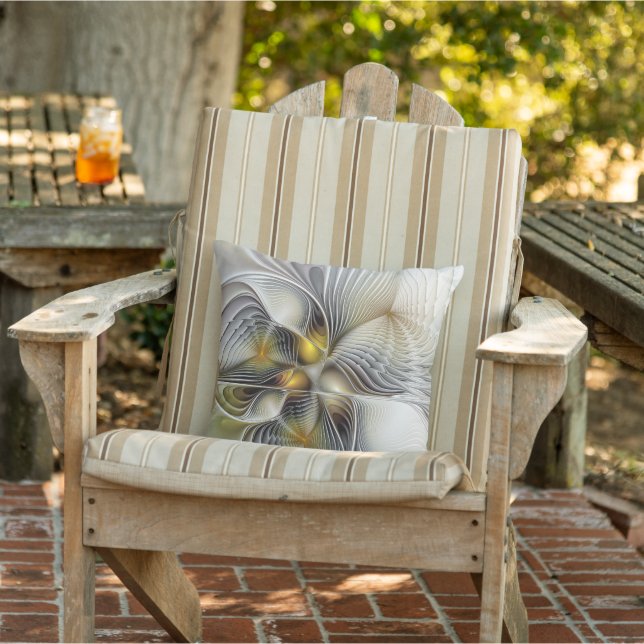 Cojín De Exterior Ilusión óptica Resumen 3D Fractal con profundidad (Silla)