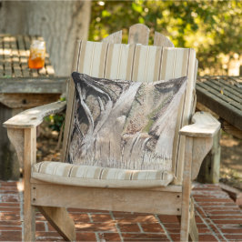 Cojín De Exterior Imagen de foto de cierre de textura del tronco del