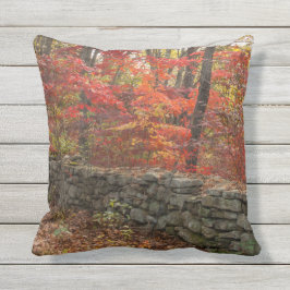 Cojín De Exterior Imagen de las hojas de otoño - la caída deja el