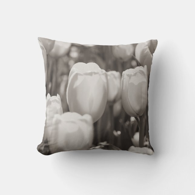 Cojín De Exterior Impresión fotográfica de tulipanes rojos (Anverso)