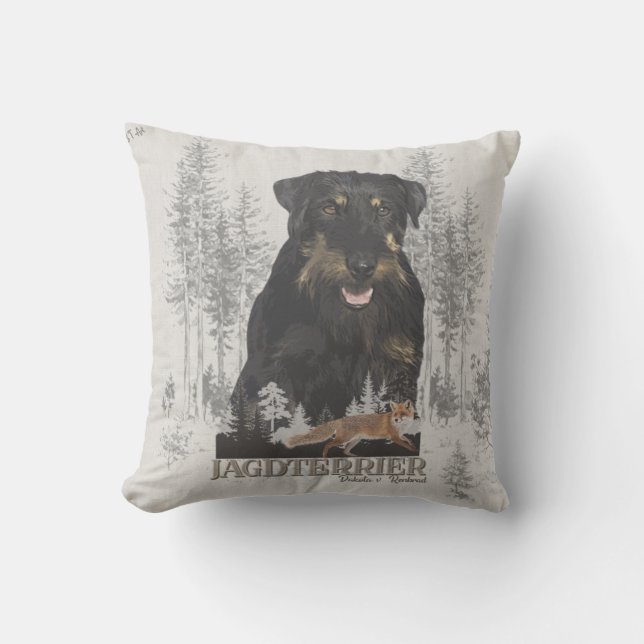 Cojín De Exterior Jagdterrier Dakota v. Renbrad Faux Canvas Print Ac (Anverso)