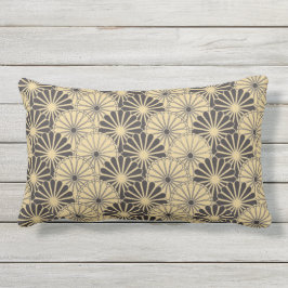 Cojín De Exterior  Japón. Flores florales amarillas.