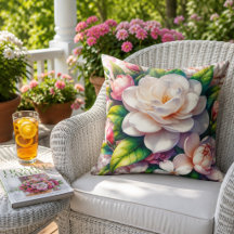Jardín floral de gardenias florece con flores de j