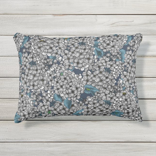 Cojín De Exterior Jardín Lilac Blanco (Anverso)