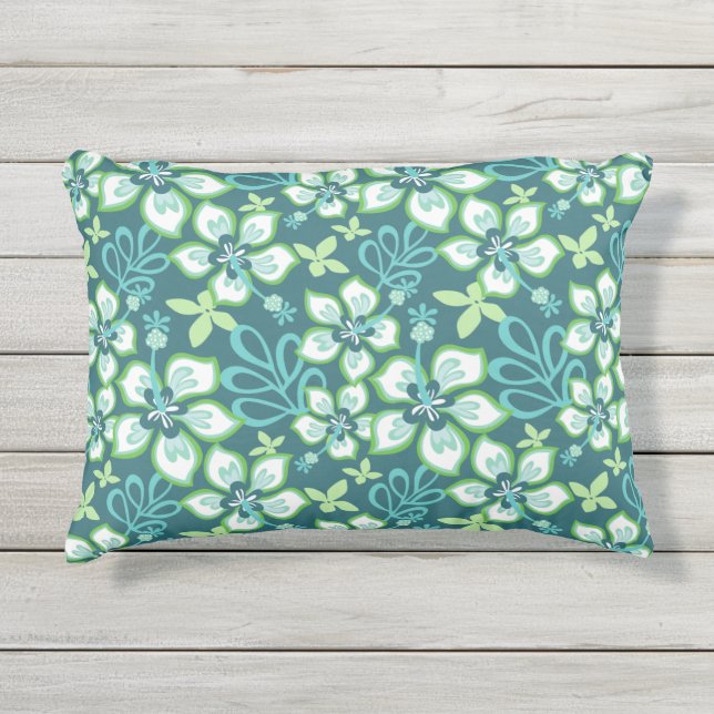 COJÍN DE EXTERIOR JUNGLE SURF (COMBO VERDE AZULADO) (Anverso)