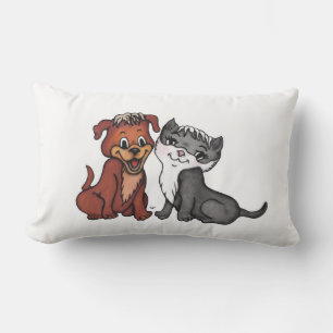 Cojín De Exterior Kitty y Puppy