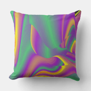 Cojín De Exterior La magia de los colores abstracta el arte pluviomé