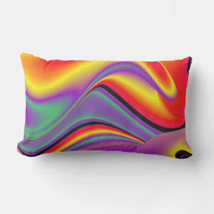 Cojín De Exterior La magia de los colores abstracta el arte pluviomé
