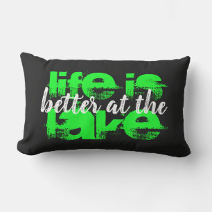 Cojín De Exterior la vida divertida de los neones es mejor en el LAG