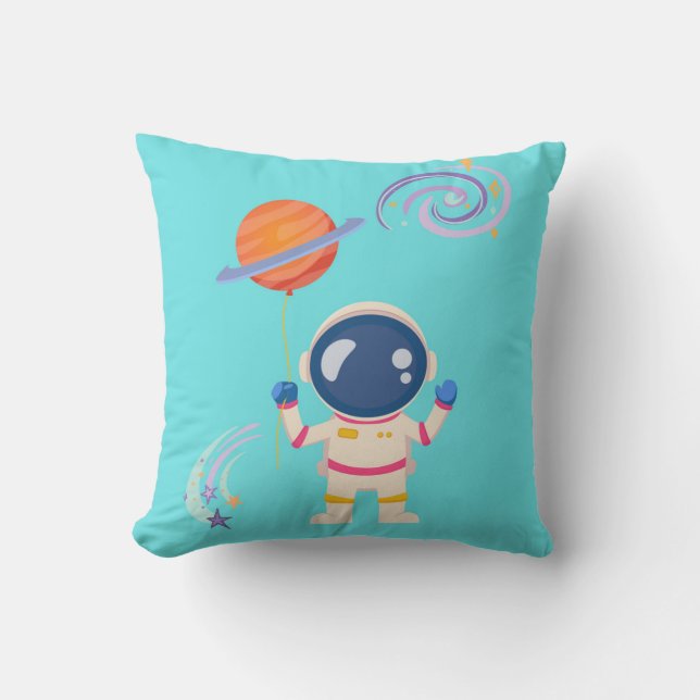 Cojín De Exterior Las aventuras de los personalizados de Spaceman. (Anverso)