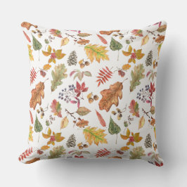 Cojín De Exterior Las hojas de otoño con maíz y bayas silvestres sin