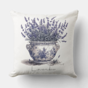 Cojín De Exterior Lavanda en azul Delft