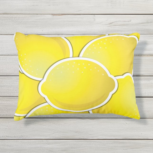 Cojín De Exterior Lemon Funky (Anverso)