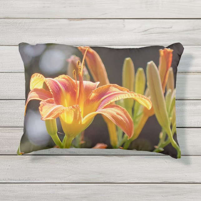 Cojín De Exterior Lilies al sol (Reverso)