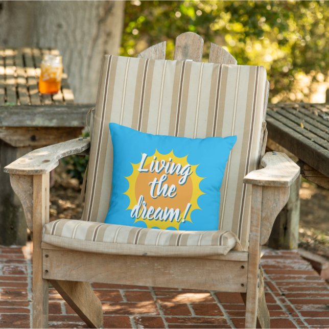 Cojín De Exterior Living the dream sunshine outdoor pillow (Silla)