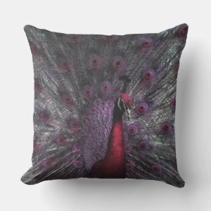 Cojín De Exterior Los pavos reales hermosos plumas abiertas