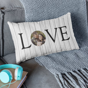 Cojín De Exterior Love Rustic Photo Wood