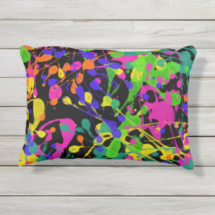 Cojín De Exterior Luces nocturnas Paint Splatter