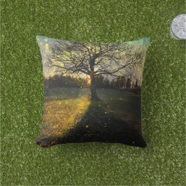 Cojín De Exterior Luciérnagas mágicas paisaje de ensueño