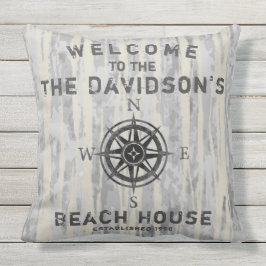 Cojín De Exterior Madera gris meteorada