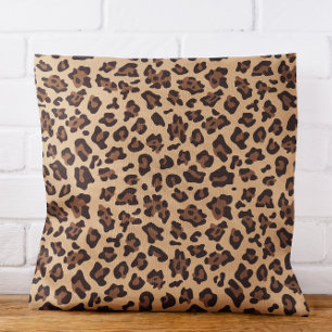 Cojín De Exterior Manchas Modernas de Leopardo Marrones y Marrones C