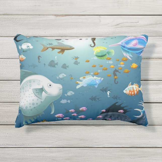Cojín De Exterior mar_fish_underwater (Anverso)