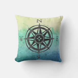 Cojín De Exterior Mar verde azulado de Ombre