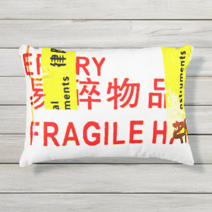 Cojín De Exterior Marcadores FRÁGILES - Caracteres asiáticos de GUAY
