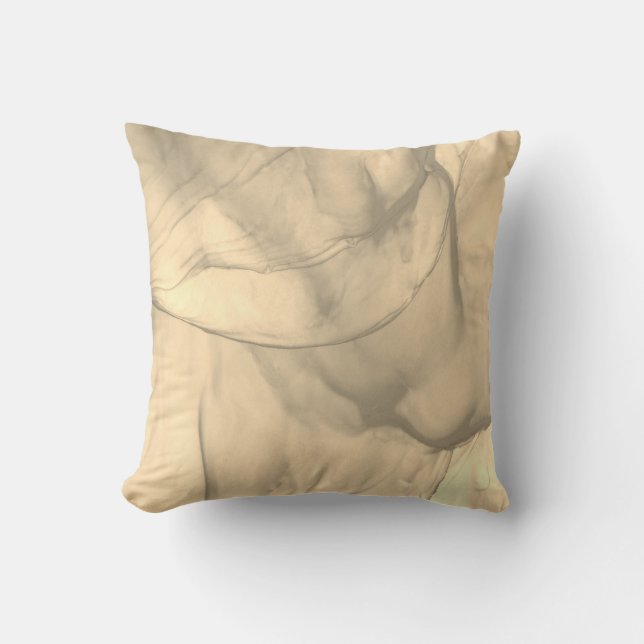 Cojín De Exterior Marrón en capas / Bolsa de oro (Anverso)