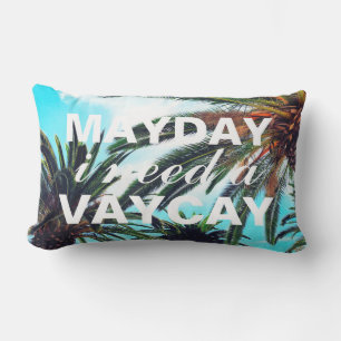 Cojín De Exterior Mayday Necesito Una Palm Tropical Vacay