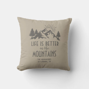 Cojín De Exterior Mejor cita rústica personalizada en montaña Tan ma