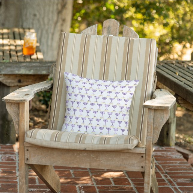 Cojín De Exterior Menorah Paleo Hebrew Cushion (Silla)