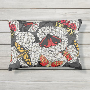 Cojín De Exterior Metas en hidrangea blanca