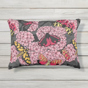 Cojín De Exterior Metas en hidrangea rosa