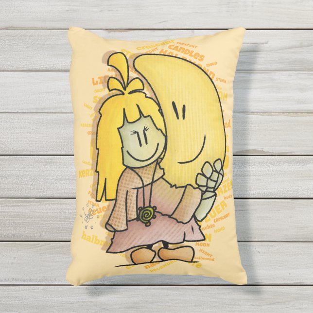 Cojín De Exterior Micol hält den Mond fest (Frente (Vertical))