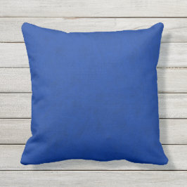 Cojín De Exterior Mirada del terciopelo del azul de cobalto