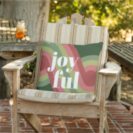 Cojín De Exterior Moda Retro Funky Abstract Waves Art Pattern