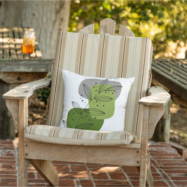 Cojín De Exterior Moderna moda Resumen floral Moda Boho (Silla)