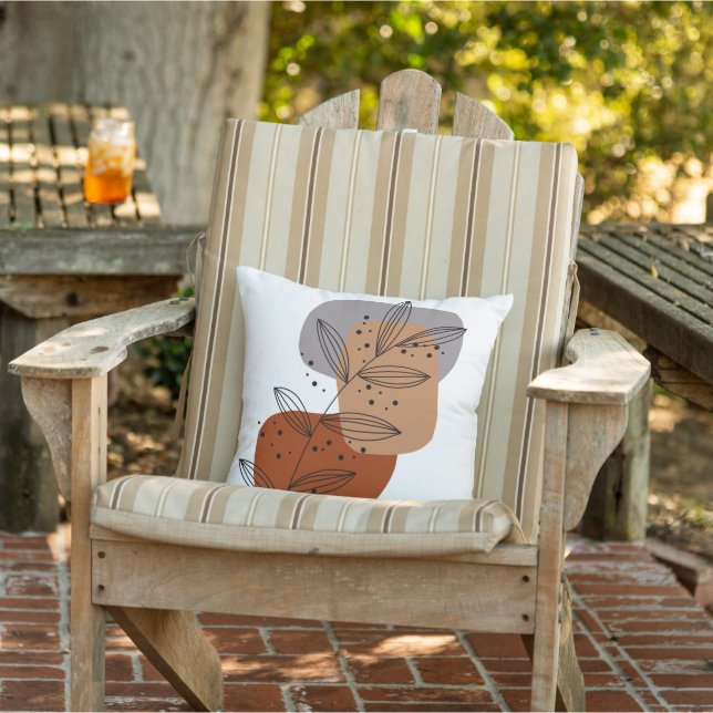 Cojín De Exterior Moderna moda Resumen floral Moda Boho (Silla)