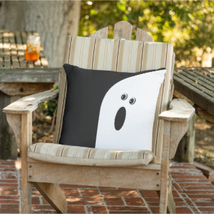 Cojín De Exterior Moderno resumen mínimo fantasma Halloween Lumb