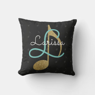 Cojín De Exterior monograma de la música