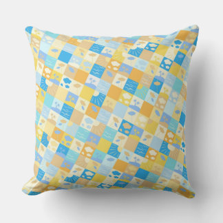 Cojín De Exterior Mosaic beach and ocean inspired summer