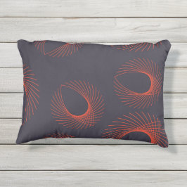 Cojín De Exterior Naranja, fresco, moderno, geométrico de abstracció