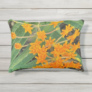 Cojín De Exterior Naranja Wildflowers Pillow